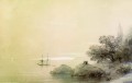 岩の多い海岸を背景にした海 1851 ロマンチックなイワン・アイヴァゾフスキー ロシア